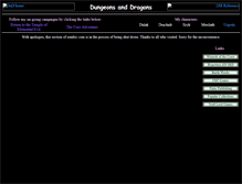 Tablet Screenshot of dnd.sendric.com